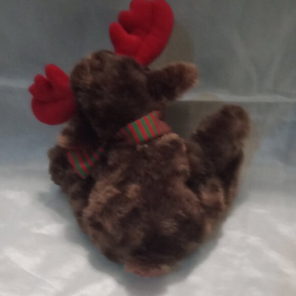 Christmas in July 2 moose stuff animals decorative plush event holiday - Picture 9 of 10